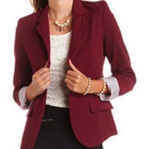 BCX burgundy blazer